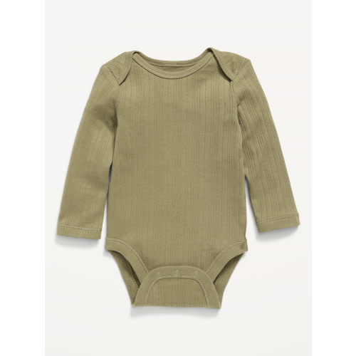 Long-Sleeve Ribbed Bodysuit for Baby