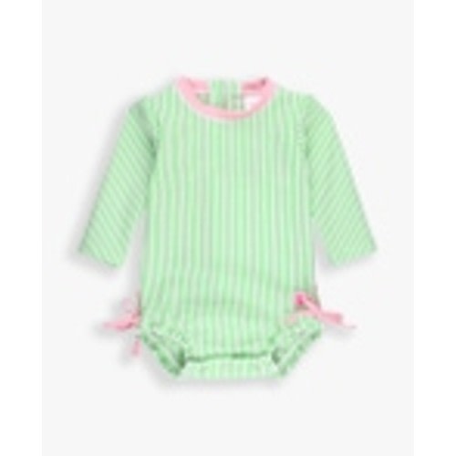 Seersucker Long Sleeve One Piece Rash Guard