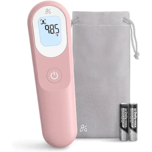 Greater Goods Digital Infrared Thermometer - Forehead Thermometer for Kids and Adults, Blush Pink