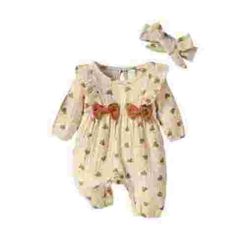 Halloween Newborn Baby Girl Outfits Ruffle Pumpkin Long Sleeve Romper Jumpsuit with Headband Set Waffle Fall Clothes 0-12M