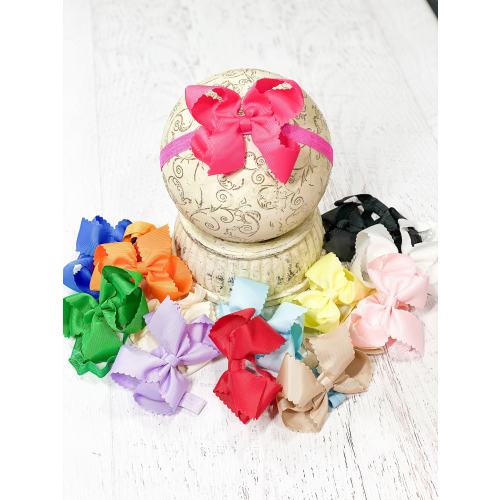 Headbands with Scalloped Bows, Scalloped Baby Bow Headband, Hair Bows for girls