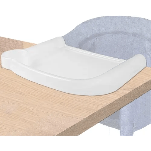 Baby Dining Tray Competible with Inglesina Fast Table Chair Portable Baby Feeding Tray for Clip-On Fast Table Chair Ideal for Baby, Toddler Perfect for Meal, Restaurant - Clear Plastic