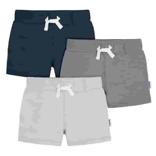 Gerber Baby and Toddler Boy Knit Shorts, 3-Pack, Sizes 0/3 Months - 5T