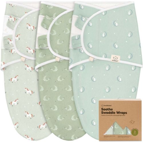 3pk Soothe Baby Swaddle 0-6 Months, Organic Baby Swaddle Sleep Sacks, Newborn, Infant Swaddle Sack