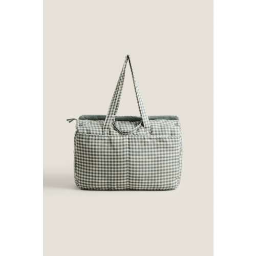 CHILDREN’S GINGHAM DIAPER BAG