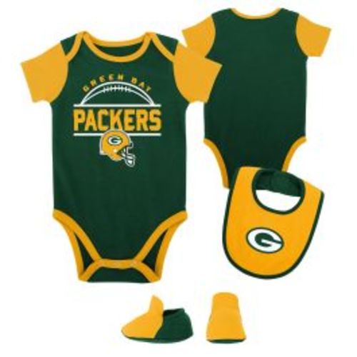Green Bay Packers Newborn Home Field 3-Piece Set at the Packers Pro Shop
