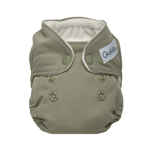 Newborn All In One Cloth Diapers - Fern Green | GroVia