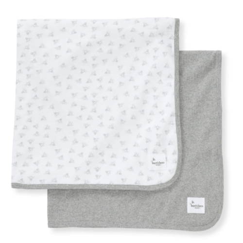 Bee Essentials Single Ply Organic Baby Blankets Set of 2 | Burt's Bees Baby®