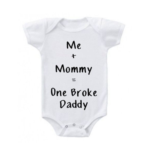 Ierhent Baby Bodysuit Boys Girls Bodysuit Short Sleeve Romper Jumpsuit Outfit(X-White,12M)