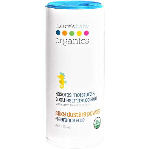 Nature’s Baby Organics Silky Dusting Powder Fragrance Free 4 oz