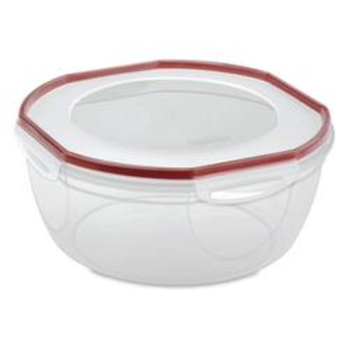 Leak Proof 8.1 Quart Bowl Plastic Container Food Storage with Lid