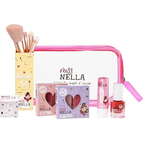 MISS NELLA FESTIVE PICKS girls makeup bag toy for kids, playing dress up, like mummy