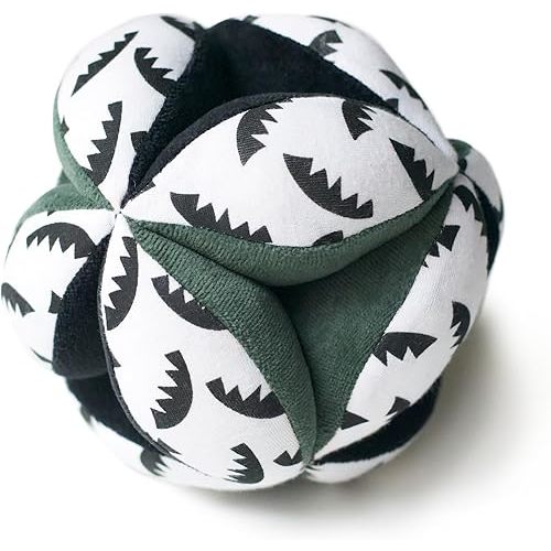 Wee Gallery Sensory Clutch Ball - Developmental Activity for Babies and Toddlers - Visual Stimulation, Motor Skills, Soft Interactive Sensory Toy for Infant Play