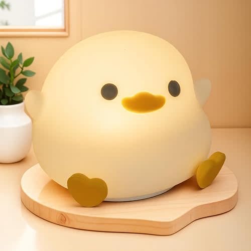 LED Squishy Animal Night Light Pea Duck