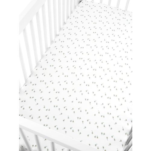 Simple Joys by Carter's Baby 2-Pack Cotton Crib Sheets, Stripe/Avocados, One Size