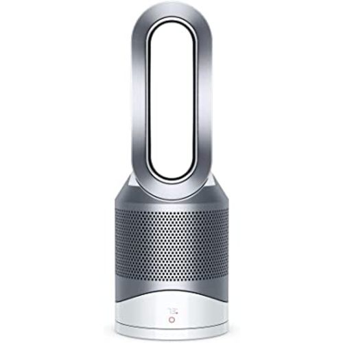 Dyson Pure Hot + Cool, HP01 HEPA Air Purifier, Space Heater & Fan, For Large Rooms, Removes Allergens, Pollutants, Dust, Mold, VOCs, White/Silver (311383-01)