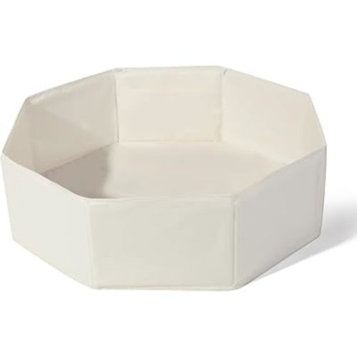 TRENDPLAY Large Ball Pit Beige Ball Pits for Toddlers Foldable Ball Pits, Adventure Awaits with This Big & Collapsible Design Play Pit- Safe for Kids Dogs, Octagonal Ball Pit