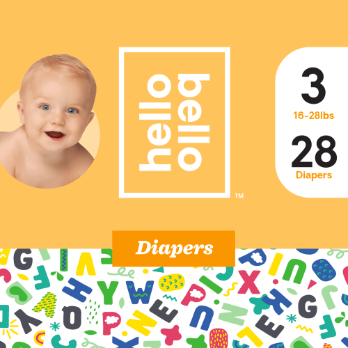 Hello Bello Diapers - Alphabet Soup - Size 3 (28ct)