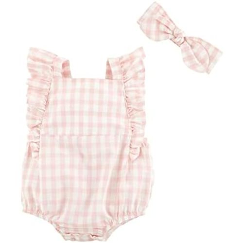 Mud Pie baby-girls Girls Pink Gingham Bubble & Headband SetMud Pie Girls Pink Gingham Bubble & Headband Set