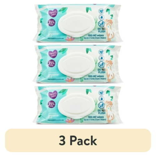 (3 pack) Parent's Choice Fragrance-Free Baby Wipes, 100 Count (Select for More Options)