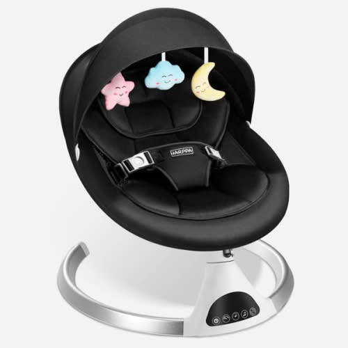 HARPPA Weddell | Electric Baby Swing, Newborn Electric Swing & Bouncer, Baby Swing Chair, Automatic Infant Swing Cradle with Remote Control, Infant Swing Indoor & Outdoor, Portable Foldable Infant Swing Seat, Newborn Bouncy Chair, Infant Electric Rocker,