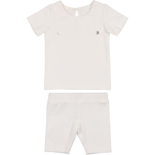Kids' Bibbed T-Shirt & Pull-On Shorts Set, 9M