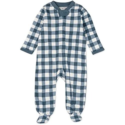 HonestBaby Classics Sleep & Play Footed One-piece Pajama Sleeper 100% Organic Cotton