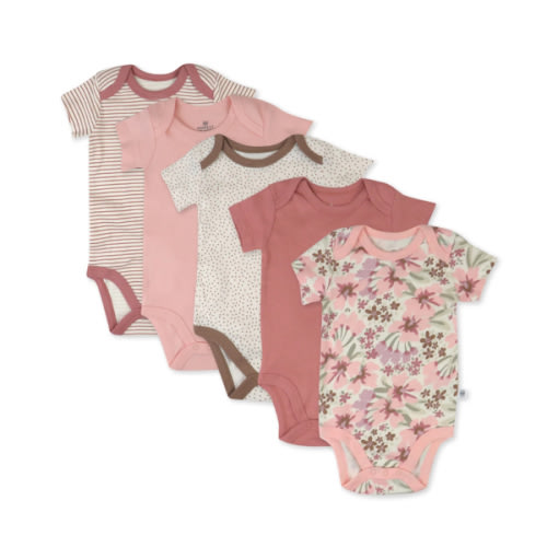 5-Pack Organic Cotton Short Sleeve Bodysuits | Honest Baby Clothing