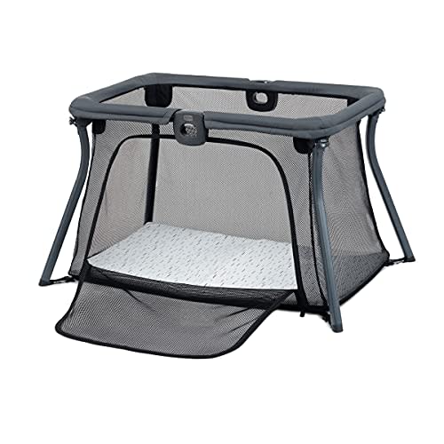 Chicco Alfa Lite® Lightweight Travel Playard, Portable Playpen for Babies and Toddlers, Snap-Open/Compact Fold Design,13 lbs., Baby Travel Essential | Midnight/Navy - Alfa Lite Playard