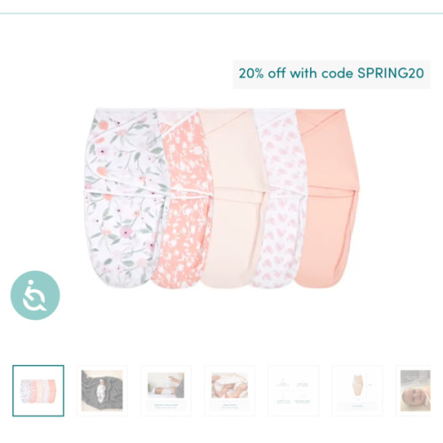 essentials wrap swaddles quick change 5 pack