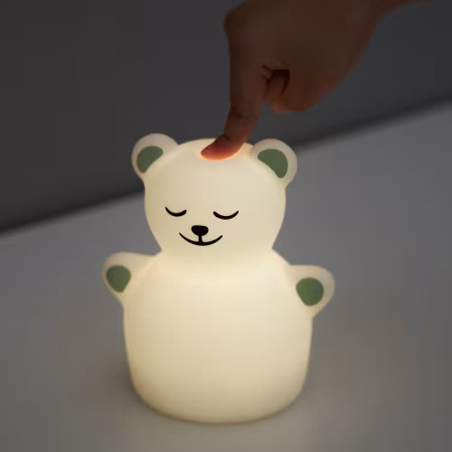 TÖVÄDER LED night light - bear battery operated