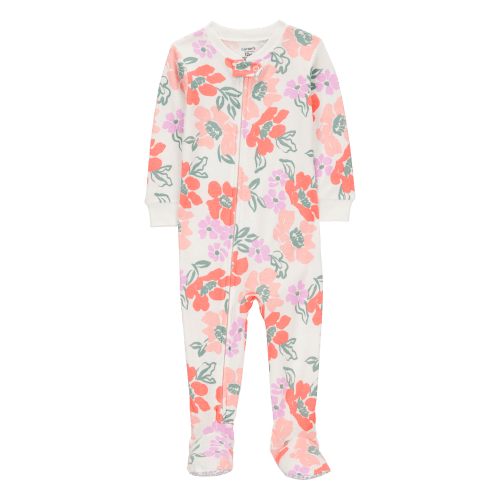 Baby Girl 1-Piece Floral 100% Snug Fit Cotton Footie Pajamas - Carter's | Carter's