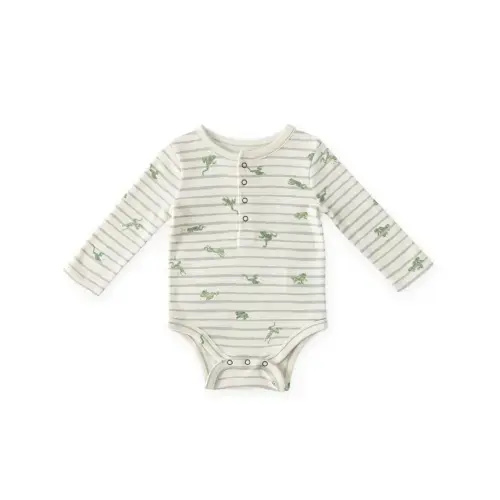Leap Frog Henley One-Piece, 6-12M