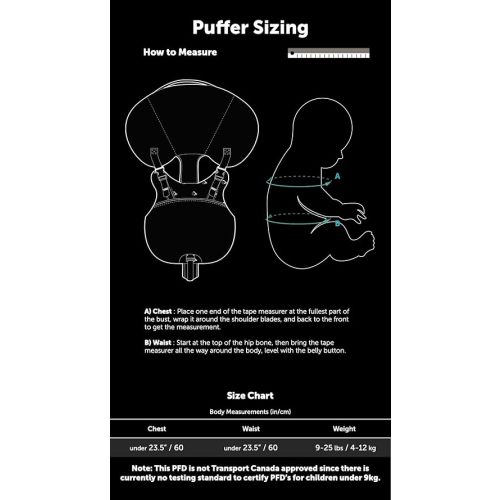 Level Six Puffer™ Infant Flotation Aid – 9–25 lb (4–12 kg) Baby Swim & Boating Vest – Soft Neoprene with Head Support Collar – for Supervised Use Only – Adjustable 3-Buckle Harness