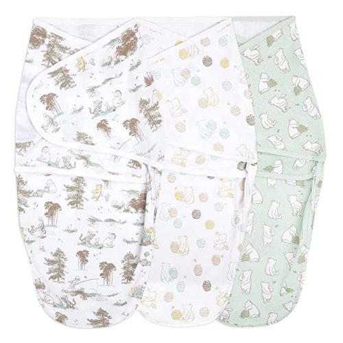 Amazon.com: aden + anais Essentials Easy Wrap Swaddle, Cotton Knit Baby Wrap, Newborn Wearable Swaddle Sleep Sack, 3 Pack, Winnie, 0-3 Months : Baby