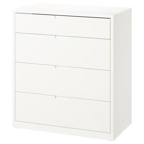 TONSTAD 4-drawer chest - off-white 32 1/4x18 1/2x35 7/8 "