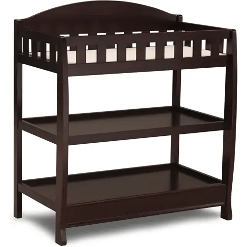 Delta Children Infant Changing Table with Pad, Dark Chocolate