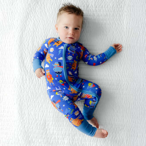 Blue Sleepy Heroes Zippy