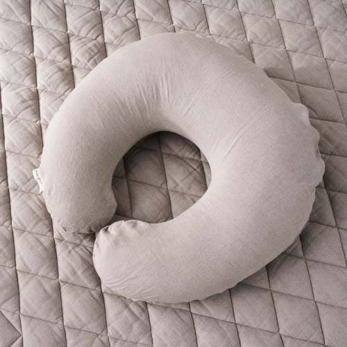 Nursing Pillow + Linen Cover - Natural