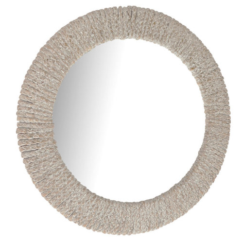 Highland Dunes Wash White Rope Wall Mirror & Reviews | Wayfair