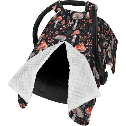 Mushroom Car Seat Cover for Baby in Winter Summer, Nursing Cover for Mom, Mushroom Baby Stuff