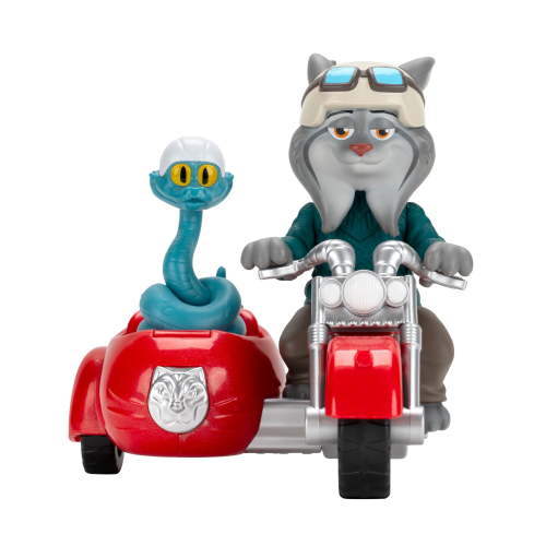 Disney’s Zootopia 2 4 inch Vehicle - Pawbert Lynxley & Motorcycle with Gary De’Snake - Movie Toys for Kids and Collectors