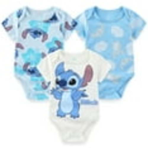 Disney Lilo & Stitch Baby Bodysuits(Boys), 3 Pack, Sizes 3M-12M