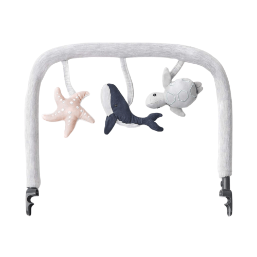 Ergobaby Evolve Bouncer Toy Bar, Ocean Wonders Light Grey