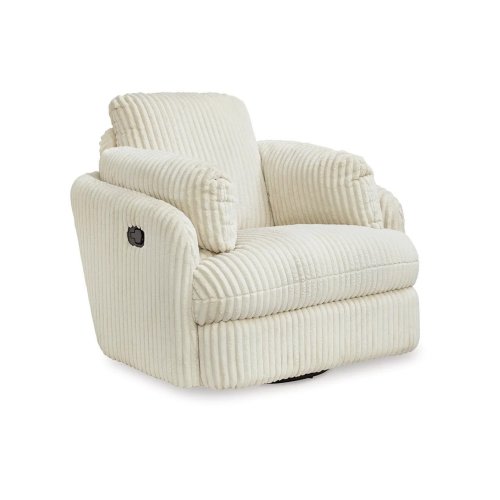 Tie-Breaker Swivel Glider Recliner In Ivory by Ashley Furniture | 1StopBedrooms