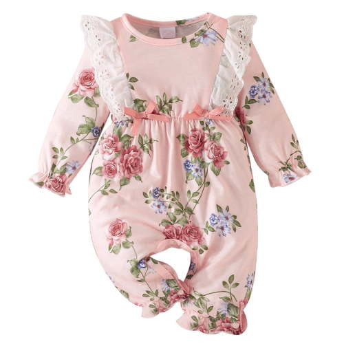 eileial Baby Girls' Sleep and Play Footed Pajamas Baby Boy or Girl Gender Neutral Organic Cotton Sleep N Play,Pink 9-12 Months