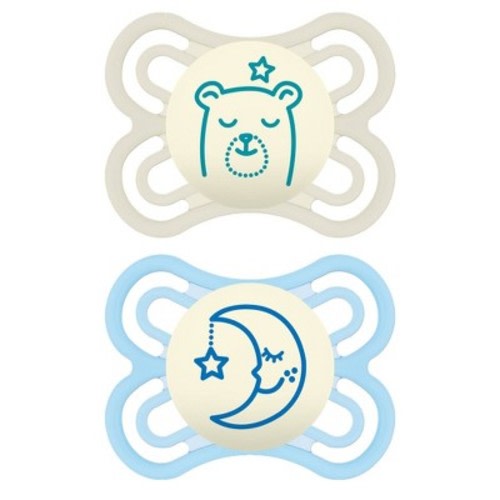 MAM Perfect Night Pacifier 2ct - 0-6 Months, Color: Blue