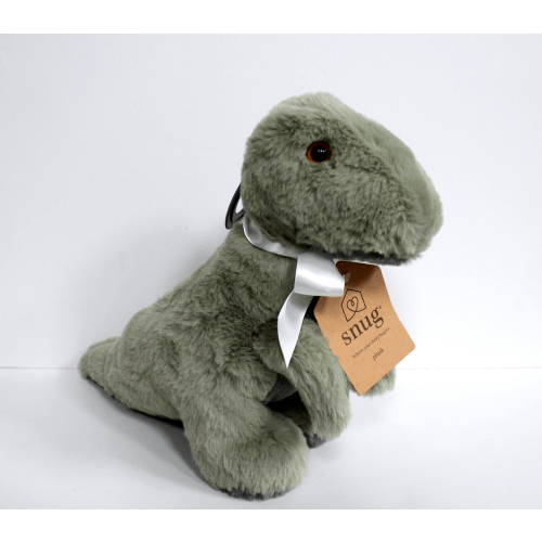 Snug Green Dinosaur Dino Plush Soft Stuffed Animal Lovey 9"