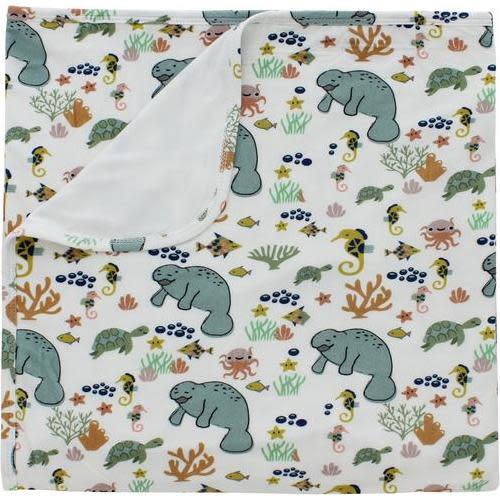 Manatee Luxury Bamboo Blanket - Emerson and Friends | Maisonette
