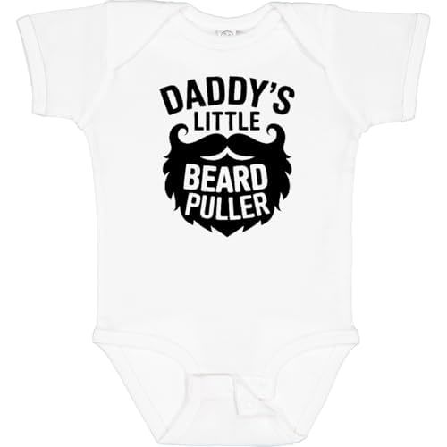 inktastic Funny Beard Baby Grow-Daddy's Little Beard Puller Funny Baby Bodysuit